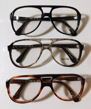 Vintage 3 Pc. Lot ELITE OPTICAL Kirk Asst. Colors 52/18 Eyeglass Frame NOS J2
