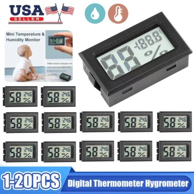 5-20 X Mini Digital LCD Thermometer Hygrometer Indoor Temperature Humidity Meter