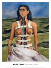 The Broken Column, 1944 by Frida Kahlo, Wall Art Print Poster 24" x 18"   1157