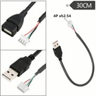 USB 2.0  Male To Dupont 4Pin XH2.54 Female Date Cable Header Motherboard Adapter