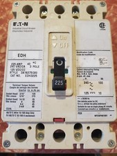 Eaton Industrial Circuit Breaker EDH3225 225a 3 phase