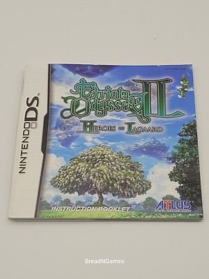 nur ANLEITUNG Etrian Odyssey II 2 Heroes of Lagaard Nintendo DS -Top- NTSC US