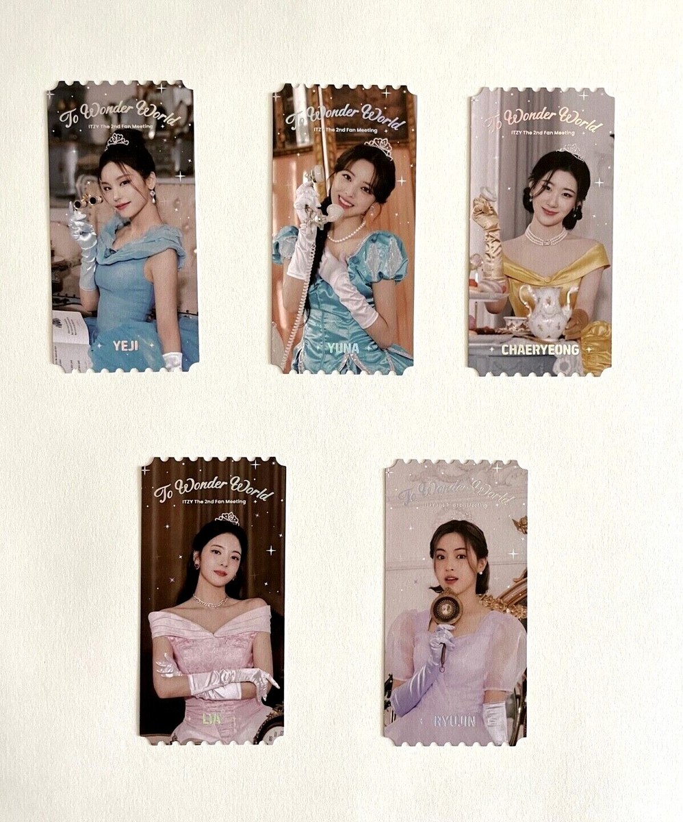 ITZY TO WONDER WORLD OFFICIAL MD JYP Photo Ticket + Photo