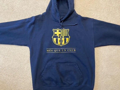 FCB Barcelona Soccer Dark Blue Hoodie - Adult Large? See Photos for Sizing