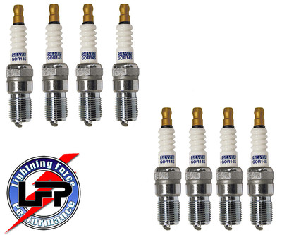 BRISK RACING PREMIUM GR14S SILVER TIPPED RACING SPARK PLUGS SET OF 8