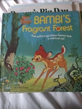 bambis fragrant forest Disney Vintage Scratch And Sniff Hardcover Book