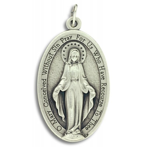 Holy Card of Bl. M. Angela Truszkowska Felicians & 1 3/4" Miraculous Medal - Picture 8 of 9