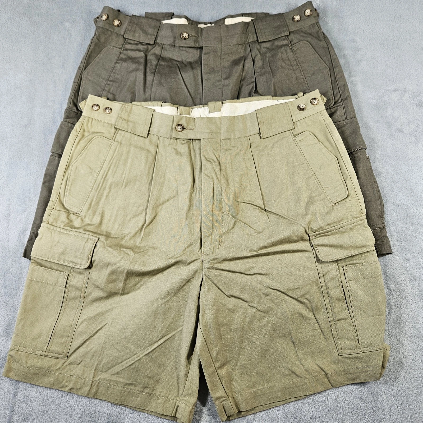Vintage Sierra Trading Post Cargo Shorts Mens 38 Hiking Dad 80s 90s Grandpa 8"