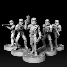 Star Wars Legion Imperial Death Troopers Expansion Proxy Models 3d Printed