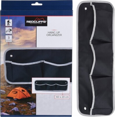 Campingregal Campingschrank Organizer 60 cm Hängend Blau Aufbewahrung Zelt Reise 8719987390234