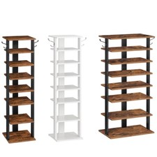 HOOBRO 8-Ebenen Schuhregal Ablagegestelle Schuhablage schmales Schuhschrank 