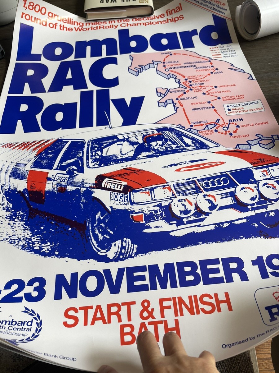 Vtg Lombard RAC Rally 19-23 November 1983 , 1982 1981 , 1980