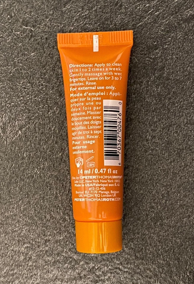 BN PETER THOMAS ROTH TRAVEL SIZE PUMPKIN ENZYME MASK - 14 ML ! - Image 2 of 2