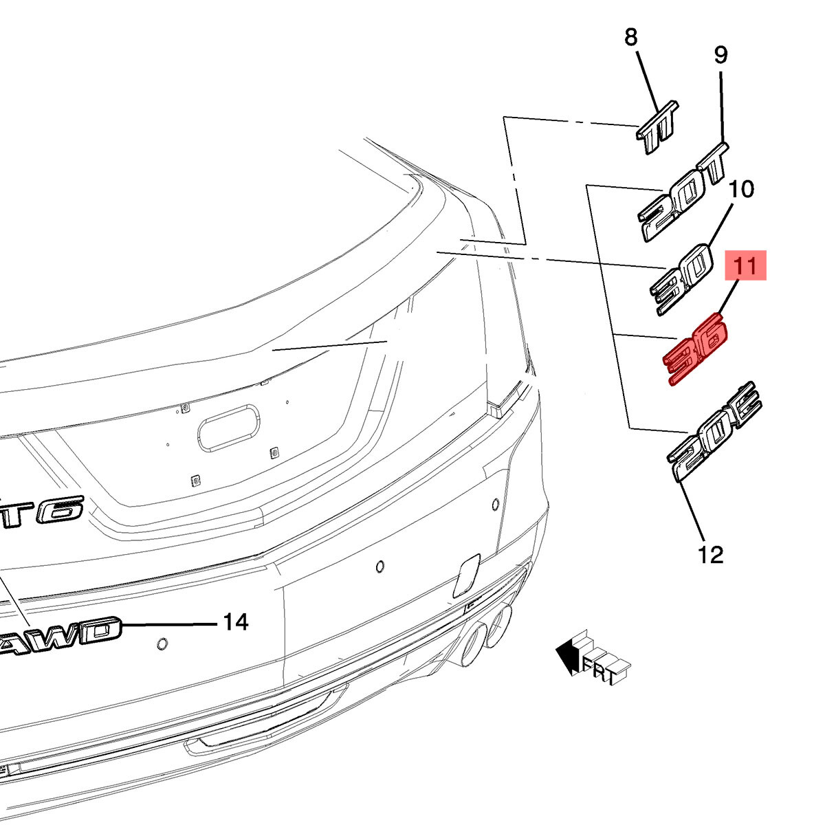 Funda Para Llave Cadillac ATS CTS CT6 XTS XT5 ELR SRX Escalade - Poliuretano Cromado Negro, Fácil Instalación