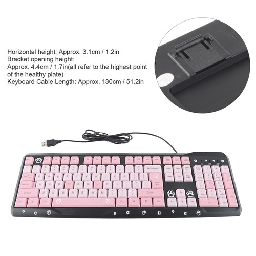 Wired Keyboard Cute Cartoon For PC Laptop Home And Fit - Picture 5 of 17