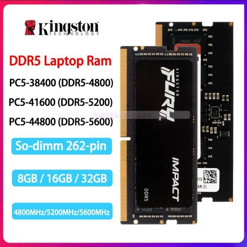 Kingston FURY 8GB 16GB 32GB 64GB DDR5 4800 5200 5600 MHz SO-DIMM Laptop Speicher