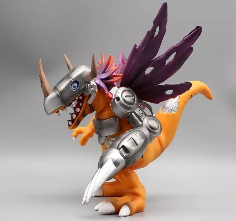 Digimon Figure Metal Greymon Office Action Figure Toy Desk Decoration Statue - Image 4 of 4