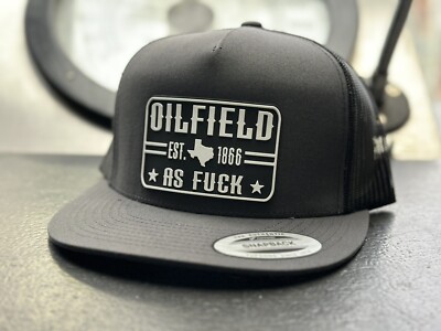 Oilfield  Trucker Hat Yupoong Classic 6006 Snapback Roughneck FlatBill New