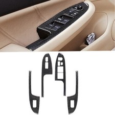 4pcs For Honda Accord Sedan 03-07 Carbon Fiber Car Window Lift Switch Panel Trim