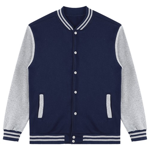 Mens Sweatshirt Striped Collar Coat Contrast Color Baseball Jacket Weekend - Bild 40 von 62