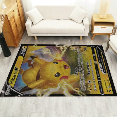 【OFFICIAL】Pokemon Pikachu Vintage Rug Nintendo Pokemon Collaboration Pikachu Vintage Rug Blanket