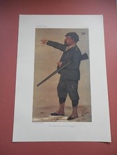 VANITY FAIR PRINT SHOOTING GAME HUNTERS BEST GAME SHOT IN ENGLAND EARL DE GREY