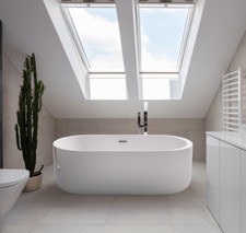 Autonome whirlpool Baignoire 170 X 80 CM Avec 12 Jets de Massage LED Luxuswanne