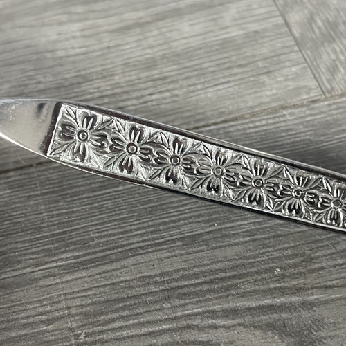 VTG MCM Flower Pattern Replacement Dinner Fork Stainless Flatware Korea Flatware - Picture 8 of 8