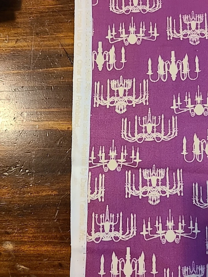 Purple Chandelier Fabric By Wild Apple David Textiles $7.99 Per 1/2 Yd. - Image 3 of 3