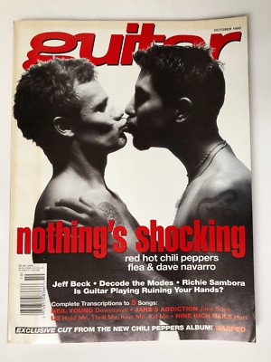 Guitar Magazine October 1995 Flea Red Hot Chili Pepper Jeff Beck Janes Addiction