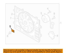 FIAT OEM 17-20 124 Spider Cooling Cooling Fan-Fan Motor Clip 68337023AA