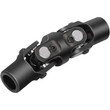 CCIYU Smooth Steering Universal joints 3/4" Round -3/4" Round black Double U-...