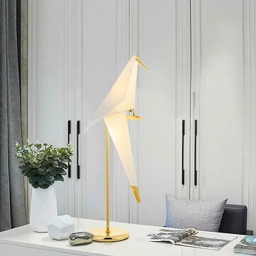 Iron LED Swing Paper Crane Bird Floor Lamps / Table Lights Bedside Home Lighting - Picture 22 of 47