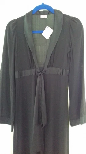 AGENT PROVOCATEUR VINTAGE STUNNING SEXY BLACK FULL LENGTH GOWN SMALL UK 8 BNWT
