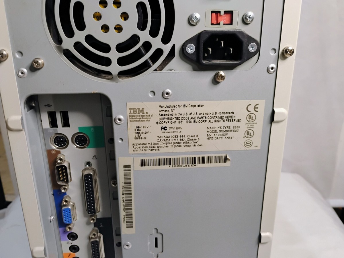 【極美品】IBM Aptiva D1J 2156デスクトップパソコン本体 レトロ 日本IBM、自社製CPUを搭載した個人向け低価格モデルほか