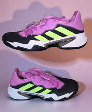 adidas Barricade Men's Tennis Shoes Black Purple Green White US 8.5 M