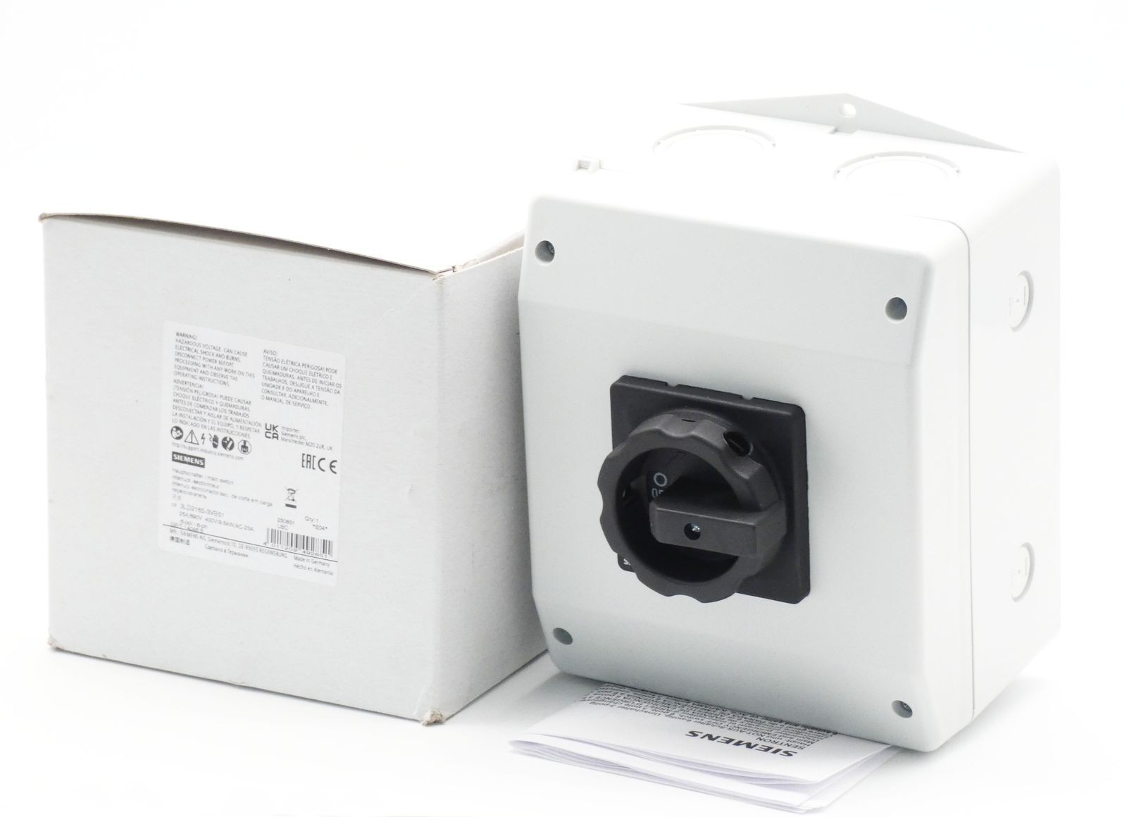 Siemens 3LD2165-3VB51 25A/690V E:04 main switch/main switch -unused/original packaging-