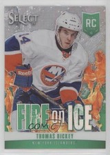 2013 Panini Select Fire on Ice Rookies Green Prizm 7/25 Thomas Hickey #FR-26 2d8