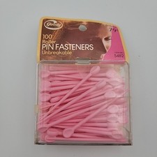 Vintage 1973 Sealed Goody 100 Hair Roller Pin Fasteners Unbreakable Pink 5482