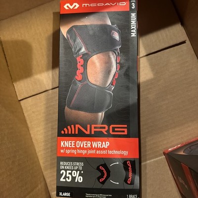 Mcdavid Level 3 Knee over wrap W/spring hinge joint assist tech X-Large 17 -19 