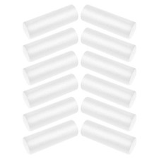 12 Pcs Craft Polystyrene Tools Art Cylinders Foam Modeling White