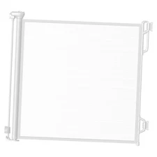 Retractable Safety Baby Gate or Mesh Dog Gate,Durable Portable 55" Wide White
