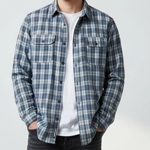 Timberland Mens XXL Blue Plaid Long Sleeve Button Down Vent Back Hiking Shirt