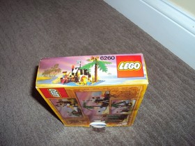 Vintage LEGO 6260 Pirate SHIPWRECK ISLAND 100% Complete Manual Instructions Box