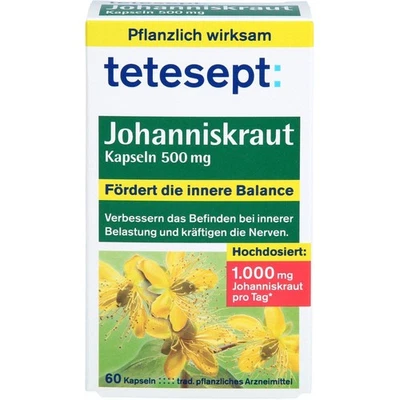 MERZ CONSUMER CARE GMBH TETESEPT Johanniskraut 500 mg Kapseln 60 St PZN18248031