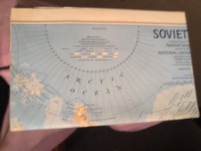 Vintage 1976 National Geographic Soviet Union Map - No Pin Holes