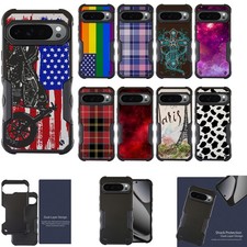 For Pixel 10 / Pixel 10 Pro DUAL TACTICAL Hybrid Two Piece Case Shock