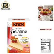 32 Packets of Unflavored Gelatin - Ideal for All Ages Low Calorie Recipes