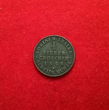 1/2 Silber Groschen 1846-A  German States Schwarzburg-Sondershausen KM #144