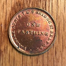 JOHN ARNOTT & CO S BELFAST ( ANTRIM) FARTHING TOKEN UNDATED. DAVIS 10A   F1050